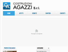 Tablet Screenshot of costruzioniagazzi.it